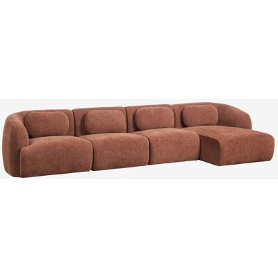Sofá Modular Chaise Longue Derecho De 4 Piezas En Chenilla Coquette Sklum Sofá Modular Chaise Longue Derecho De 4 Piezas En Chenilla Coquette Sklum