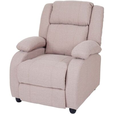Décoshop26 - Sillón Relax Sillón Tv Con Reposapiés Y Reposabrazos En Tela/textil Gris Crema 040003173 Décoshop26 - Sillón Relax Sillón Tv Con Reposapiés Y Reposabrazos En Tela/textil Gris Crema 040003173