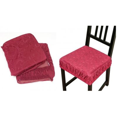 Trade Shop - 6 Copri Sedia Cuscini Con Fascia Elastico Cuscino Sedie Imbottito Sfoderabile - Trade Shop - 6 Copri Sedia Cuscini Con Fascia Elastico Cuscino Sedie Imbottito Sfoderabile -