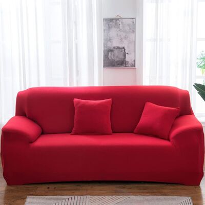 OEM Funda Elástica De Color Liso Para Sofás De 1 A 4 Plazas, Protector De Sofá Elástico, Rojo, 235-300 Cm OEM Funda Elástica De Color Liso Para Sofás De 1 A 4 Plazas, Protector De Sofá Elástico, Rojo, 235-300 Cm