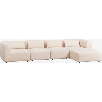 Sklum - Sofá modular Fogler 4 piezas chaise longue a la derecha Sklum - Sofá modular Fogler 4 piezas chaise longue a la derecha