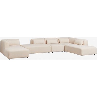 Sklum - Sofá Modular Chaise Longue Izquierdo De 5 Piezas Con Doble Diván Fogler Sklum - Sofá Modular Chaise Longue Izquierdo De 5 Piezas Con Doble Diván Fogler