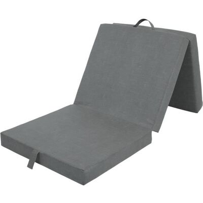 OEM Sillón Plegable Multi-posiciones - Samba - Espuma Y Tejido - Gris Oscuro - 190 X 70 X 9 Cm OEM Sillón Plegable Multi-posiciones - Samba - Espuma Y Tejido - Gris Oscuro - 190 X 70 X 9 Cm