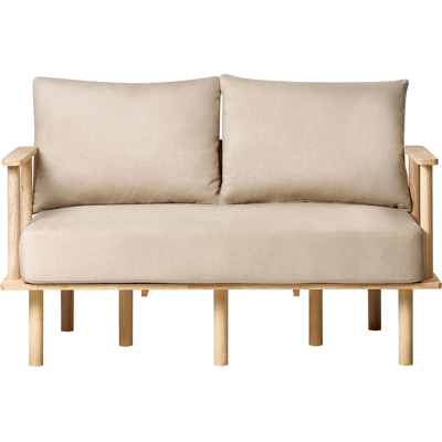 Beliani Asker Sofá Minimalista 2 Plazas Beige - Sofá Beliani Asker Sofá Minimalista 2 Plazas Beige - Sofá