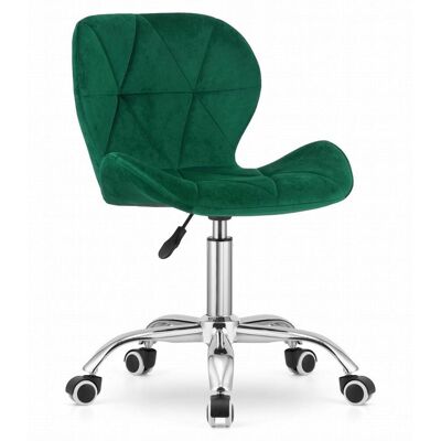 AKORD Leobert Avola Silla De Oficina Verde Terciopelo Cromada AKORD Leobert Avola Silla De Oficina Verde Terciopelo Cromada