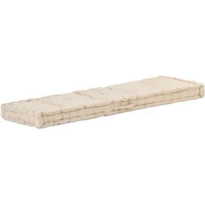VIDAXL Cojín de Suelo para Palés - Algodón 120x40x7 - Beige VIDAXL Cojín de Suelo para Palés - Algodón 120x40x7 - Beige