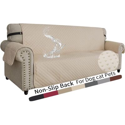 OEM Sofá De 3 Plazas, Funda Impermeable, Reversible, Antideslizante, Apta Para Mascotas, Color Beige. OEM Sofá De 3 Plazas, Funda Impermeable, Reversible, Antideslizante, Apta Para Mascotas, Color Beige.
