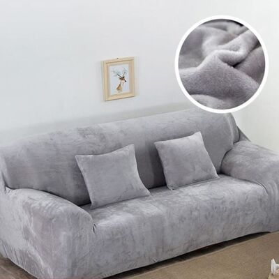 OEM Funda Para Sofá De 3 Plazas Tuserxln - Terciopelo - Gris Claro - 190-230 Cm - Elástica - Lavable OEM Funda Para Sofá De 3 Plazas Tuserxln - Terciopelo - Gris Claro - 190-230 Cm - Elástica - Lavable