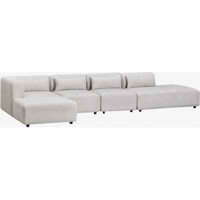 Sofá Modular Esquinero De 4 Piezas Con Diván Derecho Y Puff Fogler Sklum Sofá Modular Esquinero De 4 Piezas Con Diván Derecho Y Puff Fogler Sklum