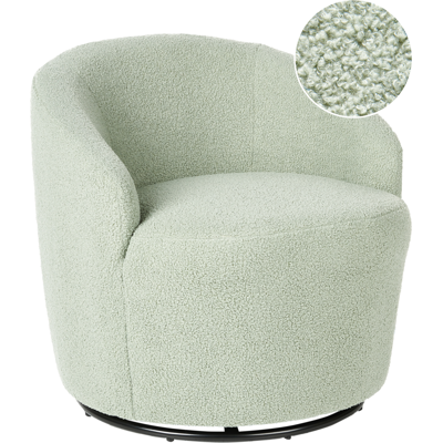 Butaca Beliani Davik - Estilo Retro Bouclé Verde Butaca Beliani Davik - Estilo Retro Bouclé Verde