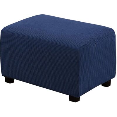 LLING Fundas Rectangulares Para Otomanas, Color Azul Marino, Para Sofá, Reposapiés, De Tela Elástica, Con Espacio De Almacenamiento, Lavables A Máquina, De Elastano De Alta Calidad, Para Otomanas De Talla G LLING Fundas Rectangulares Para Otomanas, Color Azul Marino, Para Sofá, Reposapiés, De Tela Elástica, Con Espacio De Almacenamiento, Lavables A Máquina, De Elastano De Alta Calidad, Para Otomanas De Talla G