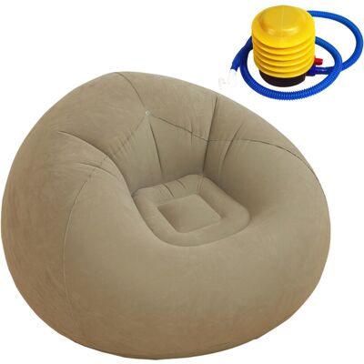 OEM Sofá Cama Hinchable, Chaise Longue Convertible Y Plegable - Gris OEM Sofá Cama Hinchable, Chaise Longue Convertible Y Plegable - Gris