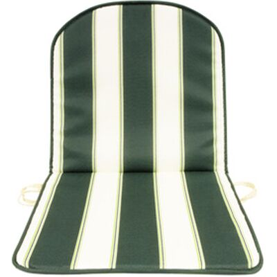 GEMITEX Cojín Doble Rayas Verdes Con Respaldo Y 2 Cm De Grosor GEMITEX Cojín Doble Rayas Verdes Con Respaldo Y 2 Cm De Grosor