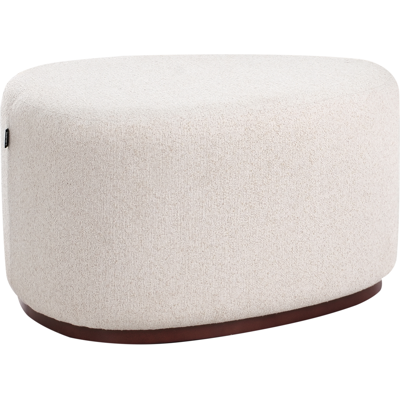 Beliani - Puf Moderno Reposapiés Tapizado De Tela Patrón Liso Beige Claro Saco Beliani - Puf Moderno Reposapiés Tapizado De Tela Patrón Liso Beige Claro Saco