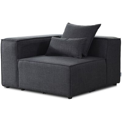 Home Deluxe - Sofá Modular Verona Color: Antracita, Versión: Sofá Esquinero Izquierdo Home Deluxe - Sofá Modular Verona Color: Antracita, Versión: Sofá Esquinero Izquierdo