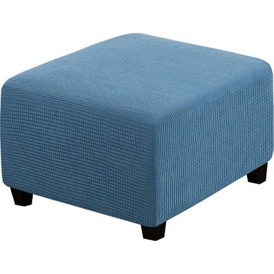 OEM Housse De Futon Carrée, Protection De Meuble, Avec Bande Élastique En Bas, En Tissu Jacquard Extensible À Petits Carrés (bleu). OEM Housse De Futon Carrée, Protection De Meuble, Avec Bande Élastique En Bas, En Tissu Jacquard Extensible À Petits Carrés (bleu).