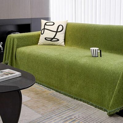 OEM Funda Para Sofá Esquinero De 3 Plazas Color Verde Matcha, Tamaño Grande 180x230 Cm. OEM Funda Para Sofá Esquinero De 3 Plazas Color Verde Matcha, Tamaño Grande 180x230 Cm.