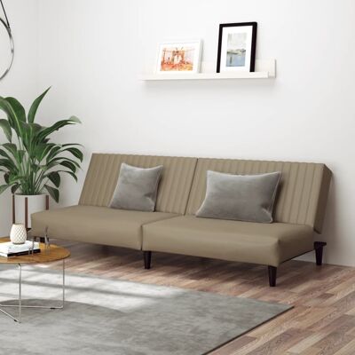 VIDAXL Sofá cama cappuccino 2 en 1 VIDAXL Sofá cama cappuccino 2 en 1