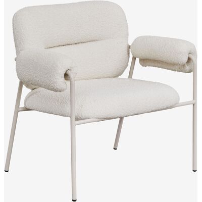 Sklum - Sillón En Tela Bouclé Hanko Sklum - Sillón En Tela Bouclé Hanko