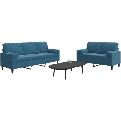 Conjunto de Sofás con Cojines VidaXL - Sofá conjunto Conjunto de Sofás con Cojines VidaXL - Sofá conjunto