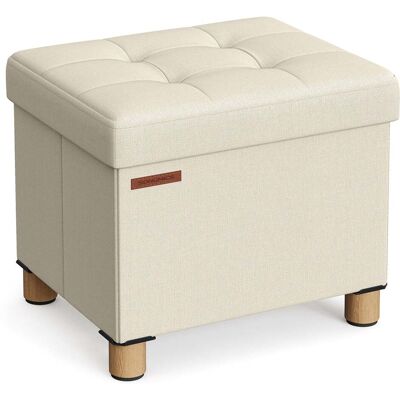 HELLOSHOP26 Puf Caja De Almacenamiento Taburete Con Reposapiés Banco Plegable Con Almacenamiento 32 X 40 X 335 Cm Para Sala De Estar Dormitorio Beige 120007283 HELLOSHOP26 Puf Caja De Almacenamiento Taburete Con Reposapiés Banco Plegable Con Almacenamiento 32 X 40 X 335 Cm Para Sala De Estar Dormitorio Beige 120007283