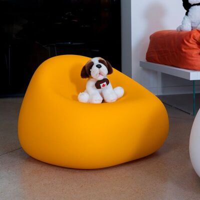 PLUST Sillón Para Niños Salón De Diseño Moderno Gumball Armchair Junior - Amarillo PLUST Sillón Para Niños Salón De Diseño Moderno Gumball Armchair Junior - Amarillo