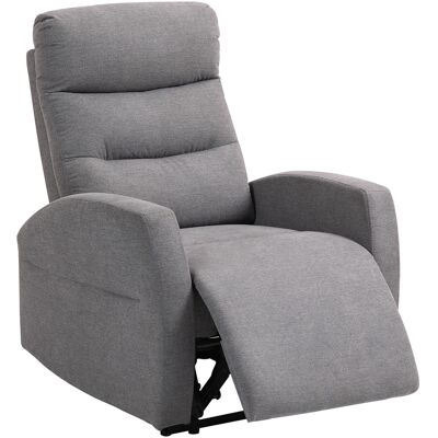 JHY DESIGN Sillón Reclinable Ajustable Con Reposapiés, Sillón Tapizado Moderno, Gris Oscuro. JHY DESIGN Sillón Reclinable Ajustable Con Reposapiés, Sillón Tapizado Moderno, Gris Oscuro.
