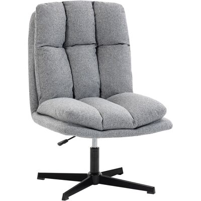 Homcom Butaca De Salón, Sillón Giratorio 360°, Sillón Relax Con Altura Ajustable, Asiento Ancho, Tapizado En Lino, Base De Metal, Gris Claro Homcom Butaca De Salón, Sillón Giratorio 360°, Sillón Relax Con Altura Ajustable, Asiento Ancho, Tapizado En Lino, Base De Metal, Gris Claro