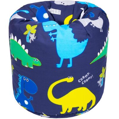 Ready Steady Bed - Infantil Interior Redondo Gamer Sillón Puff Silla Puf De Pera Con Relleno Para Salon - Dino Oscuro Ready Steady Bed - Infantil Interior Redondo Gamer Sillón Puff Silla Puf De Pera Con Relleno Para Salon - Dino Oscuro