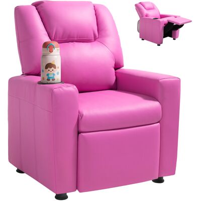 Vevor Sillón Reclinable Infantil Con Portavasos Respaldo Ajustable 101° A 121° Sofá Reclinable De Piel Sintetica Fácil De Limpiar Carga De 40 Kg Para Sala De Estudio, Guardería, Sala De Juegos, Rosa Vevor Sillón Reclinable Infantil Con Portavasos Respaldo Ajustable 101° A 121° Sofá Reclinable De Piel Sintetica Fácil De Limpiar Carga De 40 Kg Para Sala De Estudio, Guardería, Sala De Juegos, Rosa