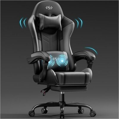 OEM Sillón Ergonómico - Ecofurnix - Cojín De Masaje Lumbar - Respaldo Ajustable - Reposapiés OEM Sillón Ergonómico - Ecofurnix - Cojín De Masaje Lumbar - Respaldo Ajustable - Reposapiés