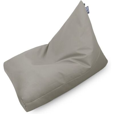 Happers - Puff Pirámide Polipiel Gris Claro Xl Happers - Puff Pirámide Polipiel Gris Claro Xl