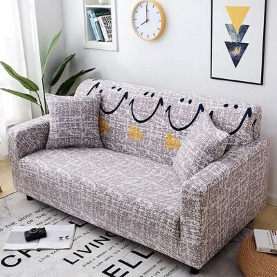 OEM Funda Para Sofá De 2 Plazas Con Estampado (145-185 Cm) + Funda De Almohada De Regalo - A27 OEM Funda Para Sofá De 2 Plazas Con Estampado (145-185 Cm) + Funda De Almohada De Regalo - A27