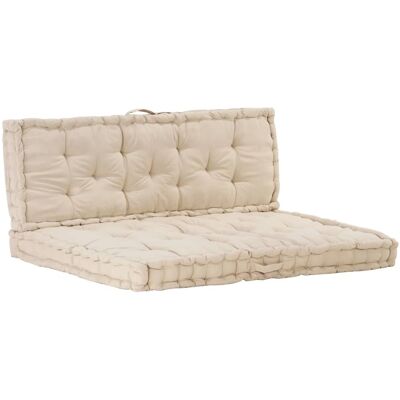 Décoshop26 - Cojines De Palet Para Respaldo De Asiento De Sofá De Suelo En Algodón Beige Dec021326 Décoshop26 - Cojines De Palet Para Respaldo De Asiento De Sofá De Suelo En Algodón Beige Dec021326