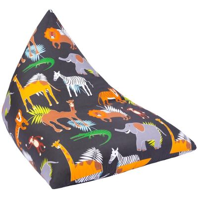 Ready Steady Bed Infantil Interior Silla Puff De Pera Con Respaldo Para Salon Sillón Puf Gamer Pirámide Para Niños Con Relleno - Áfrico Ready Steady Bed Infantil Interior Silla Puff De Pera Con Respaldo Para Salon Sillón Puf Gamer Pirámide Para Niños Con Relleno - Áfrico