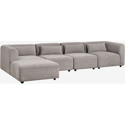 Sofá Modular De 4 Piezas Con Puff Fogler Sklum Sofá Modular De 4 Piezas Con Puff Fogler Sklum