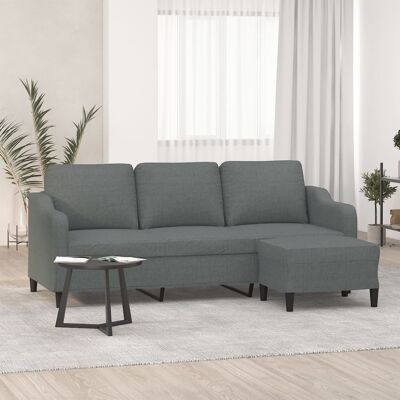 Sofá vidaXL 198x77x80cm con Taburete - Sofá Sofá vidaXL 198x77x80cm con Taburete - Sofá