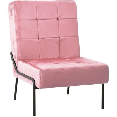 vidaXL Silla de relajación - Terciopelo rosa - Relax Chair vidaXL Silla de relajación - Terciopelo rosa - Relax Chair