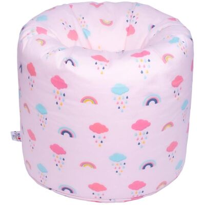Ready Steady Bed - Infantil Interior Redondo Gamer Sillón Puff Silla Puf De Pera Con Relleno Para Salon - Arcoíris Ready Steady Bed - Infantil Interior Redondo Gamer Sillón Puff Silla Puf De Pera Con Relleno Para Salon - Arcoíris