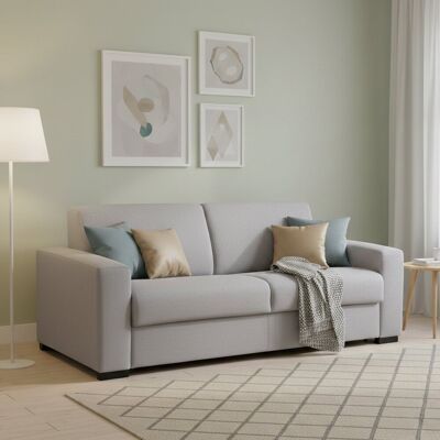 TALAMO ITALIA Sofá cama Alena gris - 2 plazas Diseño italiano moderno TALAMO ITALIA Sofá cama Alena gris - 2 plazas Diseño italiano moderno