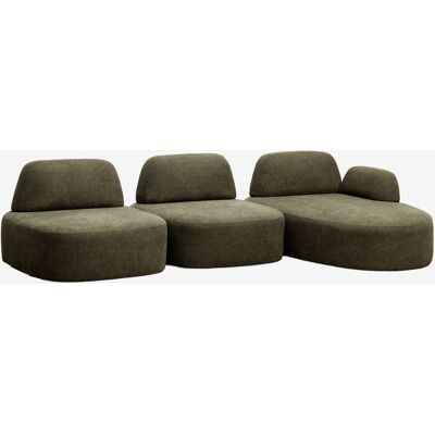 Sofá Modular Chaise Longue Derecho De 3 Piezas Tapizado Giorgia Sklum Sofá Modular Chaise Longue Derecho De 3 Piezas Tapizado Giorgia Sklum