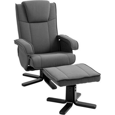 JHY DESIGN Sillón Reclinable Mecedor Con Reposapiés, Tapizado En Tela Con Aspecto De Terciopelo, Silla Giratoria Tapizada, Estructura De Madera, Gris. JHY DESIGN Sillón Reclinable Mecedor Con Reposapiés, Tapizado En Tela Con Aspecto De Terciopelo, Silla Giratoria Tapizada, Estructura De Madera, Gris.