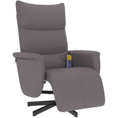 MaisonChic Sillón de Masajes Gris - Sillón Reclinable de Masaje MaisonChic Sillón de Masajes Gris - Sillón Reclinable de Masaje