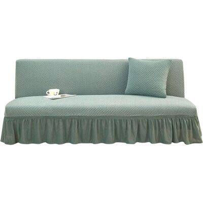 OEM Funda Gruesa Para Futón Con Volantes, Sin Reposabrazos, Fácil Instalación, Color Verde, Tamaño S (120 X 150 Cm). OEM Funda Gruesa Para Futón Con Volantes, Sin Reposabrazos, Fácil Instalación, Color Verde, Tamaño S (120 X 150 Cm).