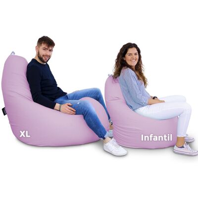 Happers - Puff Pera Relax Polipiel Lavanda Xl Happers - Puff Pera Relax Polipiel Lavanda Xl