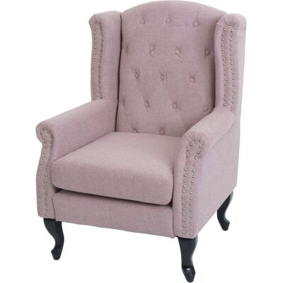 HHG - Sillón Chesterfield - Rosa claro - Armchair HHG - Sillón Chesterfield - Rosa claro - Armchair