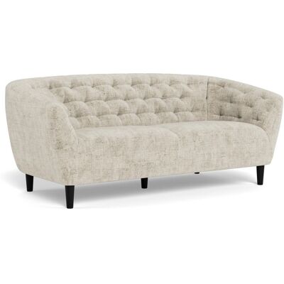 COMFIVO Sofá Chesterfield Norsica 232, Beige, 191x84x78cm, Tapiz, Patas: Madera, Parcialmente Montado COMFIVO Sofá Chesterfield Norsica 232, Beige, 191x84x78cm, Tapiz, Patas: Madera, Parcialmente Montado
