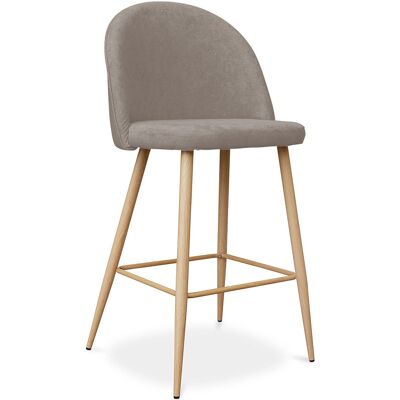 Privatefloor Evelyne - Taburete escandinavo tapizado - 63/66cm Privatefloor Evelyne - Taburete escandinavo tapizado - 63/66cm
