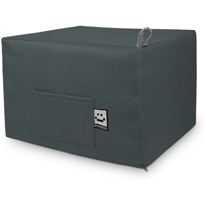 Happers - Puff Cama Confort Gris Oscuro Único Gris Happers - Puff Cama Confort Gris Oscuro Único Gris