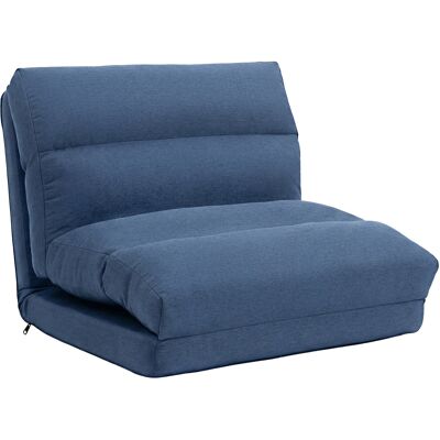JHY DESIGN Sillón De Suelo, Sofá Cama, Sillón Convertible En Cama, Reclinable De 90° A 180°, Tela - 70 X 72 X 56 Cm - Azul Oscuro JHY DESIGN Sillón De Suelo, Sofá Cama, Sillón Convertible En Cama, Reclinable De 90° A 180°, Tela - 70 X 72 X 56 Cm - Azul Oscuro